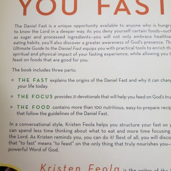 The Ultimate Guide To the Daniel Fast PB Book Cookbook by Kristen Feola - Picture 4 of 10
